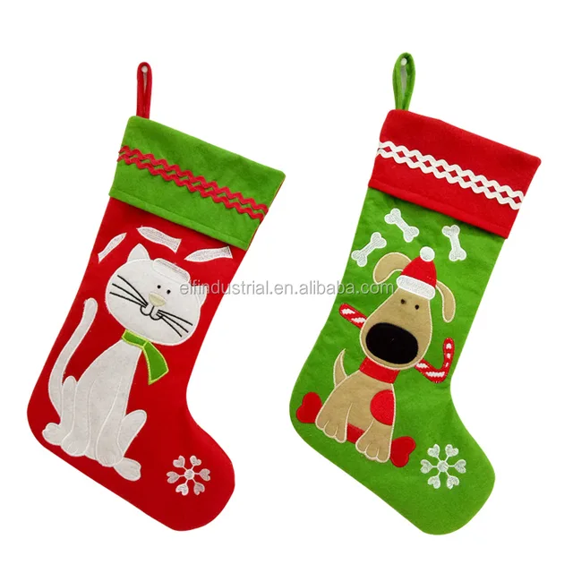 hanging decoration bulk christmas dog cat stockings and sacks