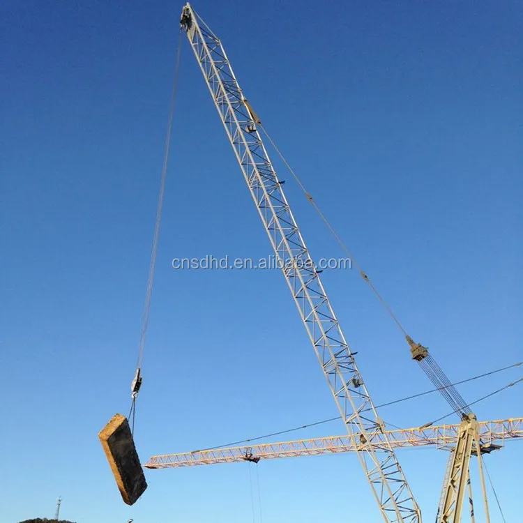 Low price QTZ 10t roof tower crane lifting machine