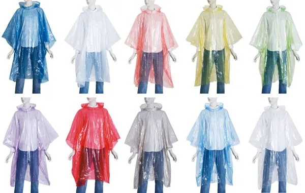 热卖便宜一次性雨衣/pvc 雨衣/定制印花雨衣