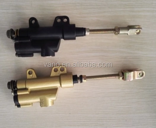 Universal GY6 50 150 CC motorcycle rear master cylinder golden motorcycle disc rear brake pump