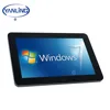 10.1'' Embedded touch screen panel pc Quad core J1900 industrial grade computer with fan cooling