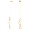 Pakistani Fancy Blank Afro Girl Triangle Earring Dubai Jhumka Beautiful Wedding Gold Design Tassel Earring