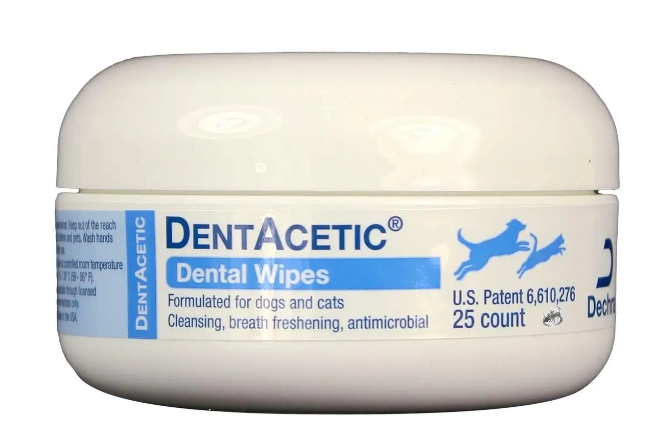 Dechra Veterinary Products DentAcetic Dental Wipes (25 Count)