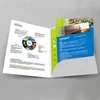 A4 file pocket presentation folder with custom printing and clips for business card