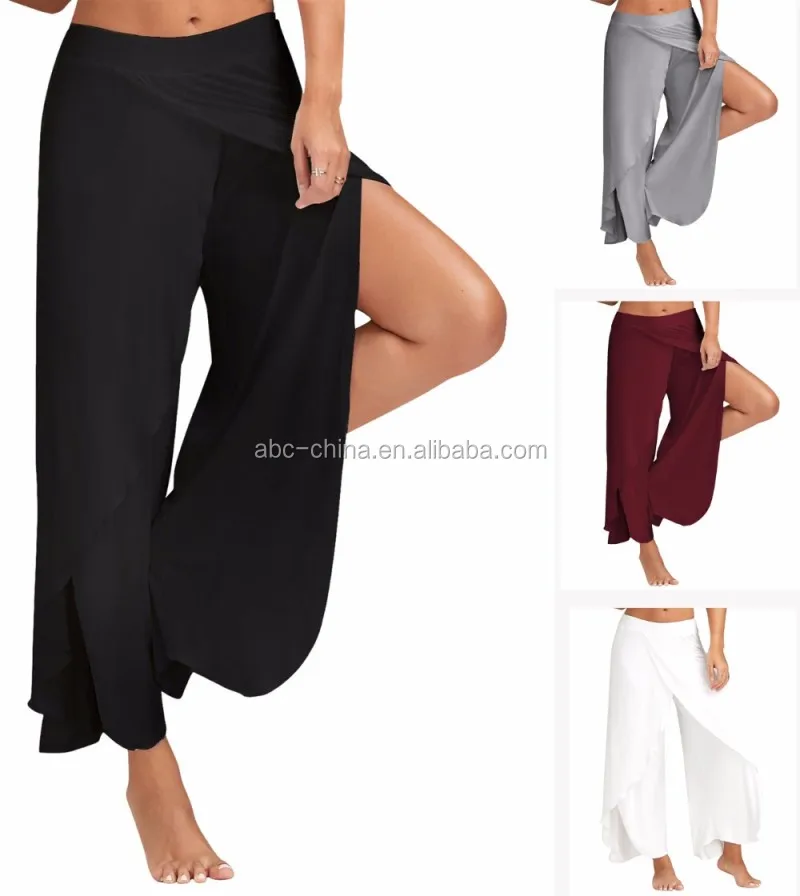 wide leg running pants