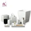 White Polyresin Hotel 8Pcs Bathroom Accessories Set Including Ice Bucket Tray
