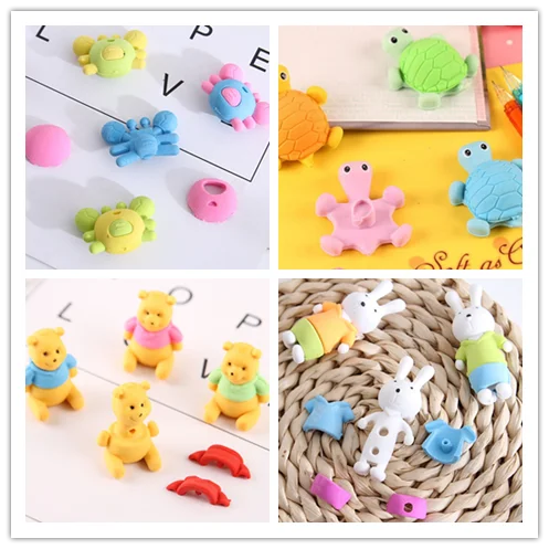 Custom Puzzle Eraser Animal Shape Eraser For Children 2018 Novelty ...