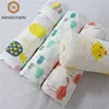 100% acrylic blanket Amazon 2018 New Design baby swaddle 100% organic cotton Muslin baby blanket , baby wrap