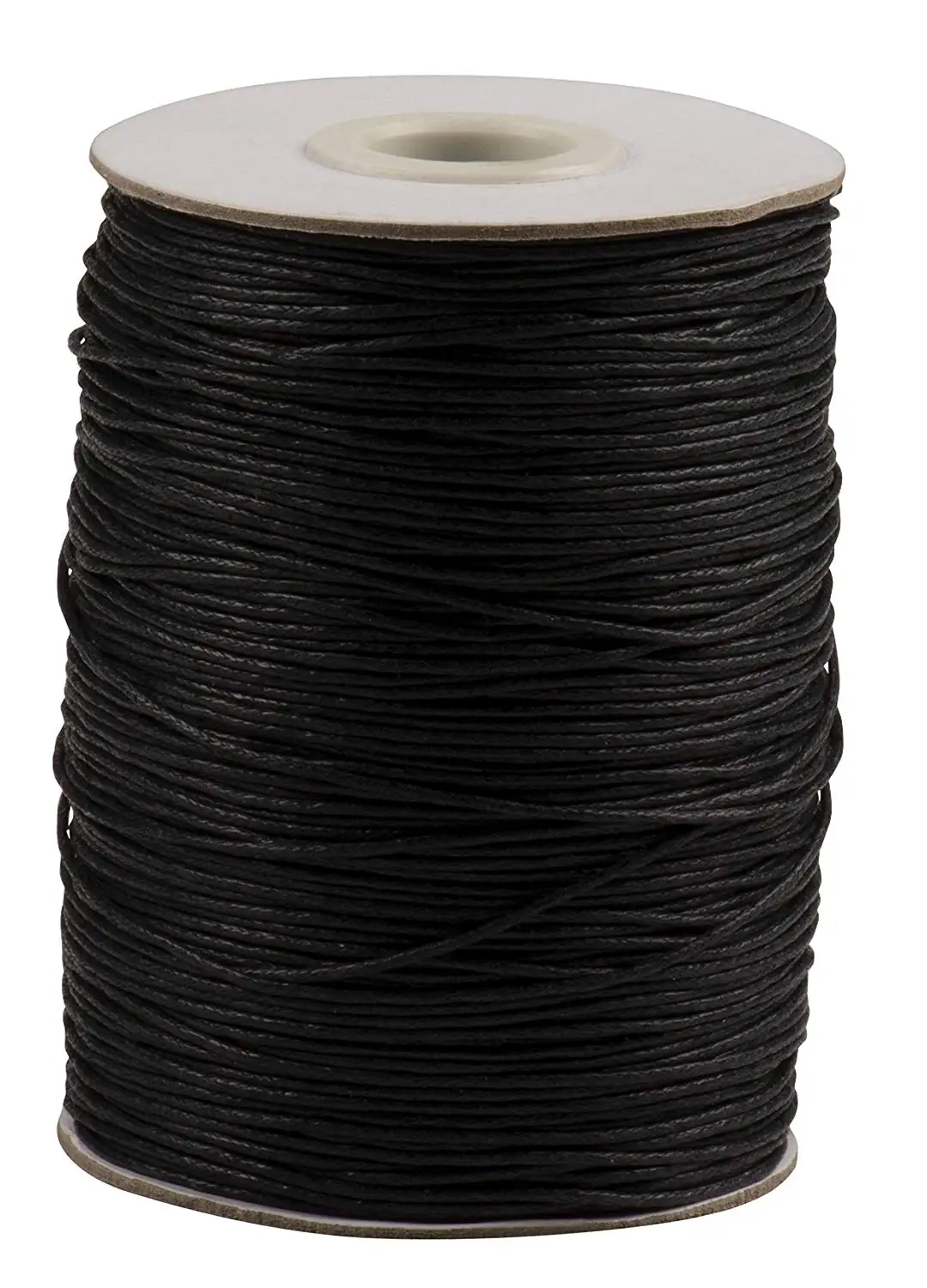 260 Foot 86 Yards Black Waxed Cotton Cord 1mm for Bracelet// Necklace 80 Meeter