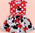 New Fashion Girls Cartoon Dress Sleeveless Knee Length Polka Dots Summer Clothing for Girl Sundress