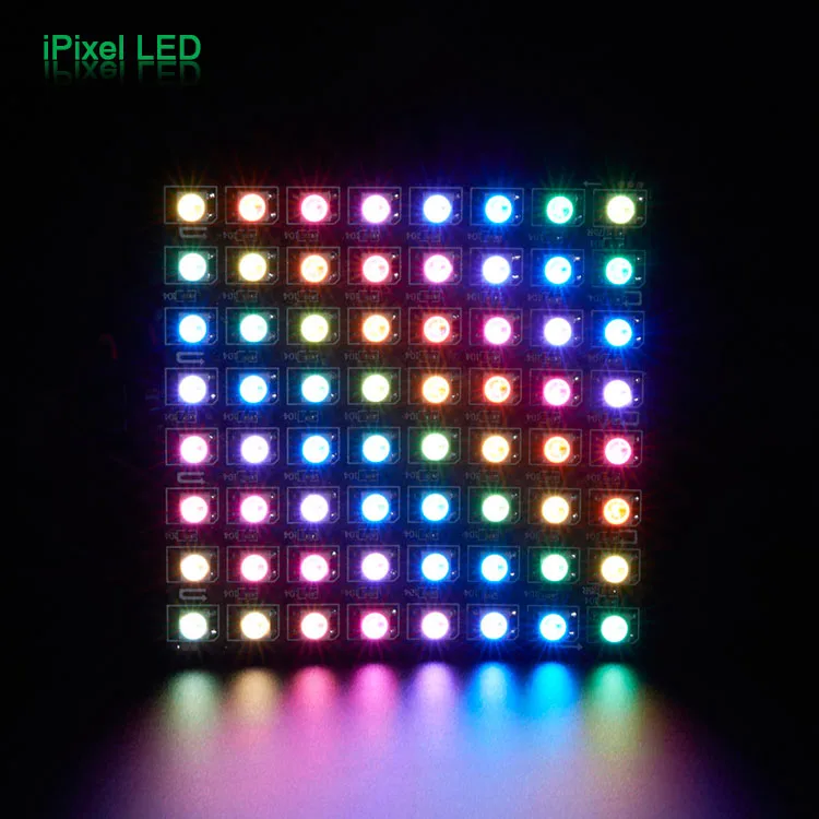 P10mm 8x8 Pixels 64leds Flexible Mini Led Matrix Ws2812