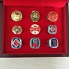 1903 1912 1914 1916 1918 2004 2007 2013 2018 boston red sox 9 pcs set Championship Rings with display boix