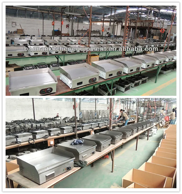 Good Price Kitchen Equipment Supplies Half Flat Half Grooved Gas