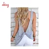 soft thin cotton sexy back long yoga ladies singlet tank top