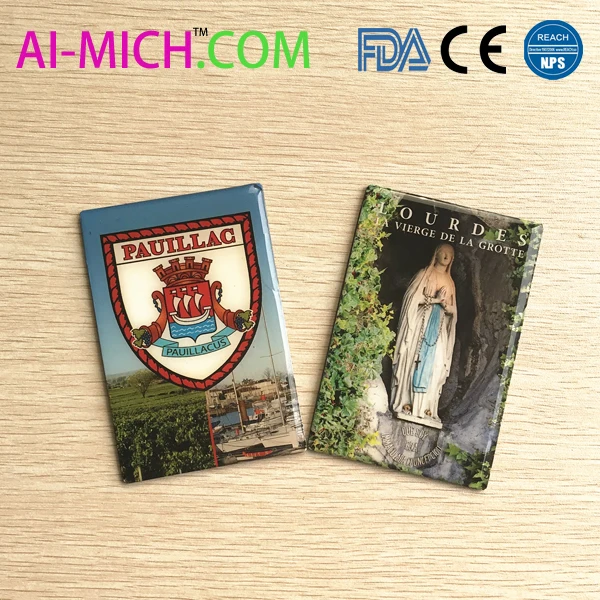 Promotional Tourism Souvenir fridge magnets with map