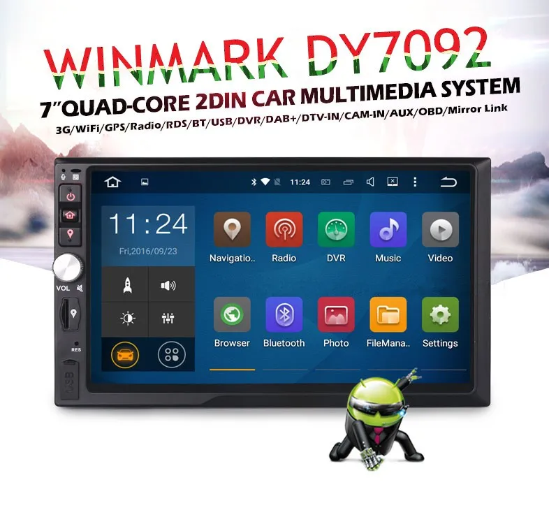 7 2din Android5 1 1 Quad Core Universal Car Radio With 2g Ram 16g Flash Built In Wifi 3g Dy7092 Buy Android 5 1car Gps With Video Input Smart Car Radio Car Radio With Sim Card Product On Alibaba Com