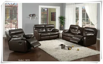 Made In China Dark Brown Leather Recliner Sofa Set Foshan Shunde Dark Brown Leather Recliner Sofa Set