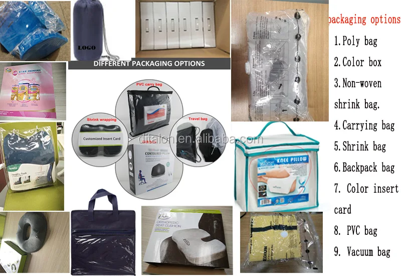 Memory foam W/gel lumbar pillow for back pain and posture support back pain relief cushion