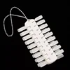 DIMICO High quality 36 tips double side nail and gel polish display and practice false nail tips with steel chain