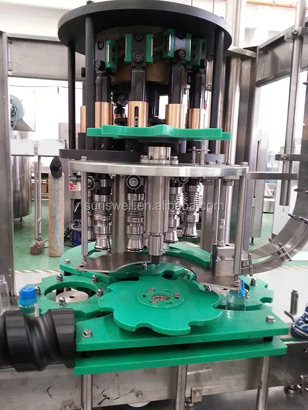 Automatic Crown Corks Capper Plastic Sealing Machine Glass Pet Bottle