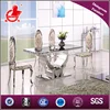 A8035 2014 beautiful dining table with glass top designs