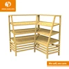 Bread showcase cabinet wood cake case shelf counter wooden bakery display rack