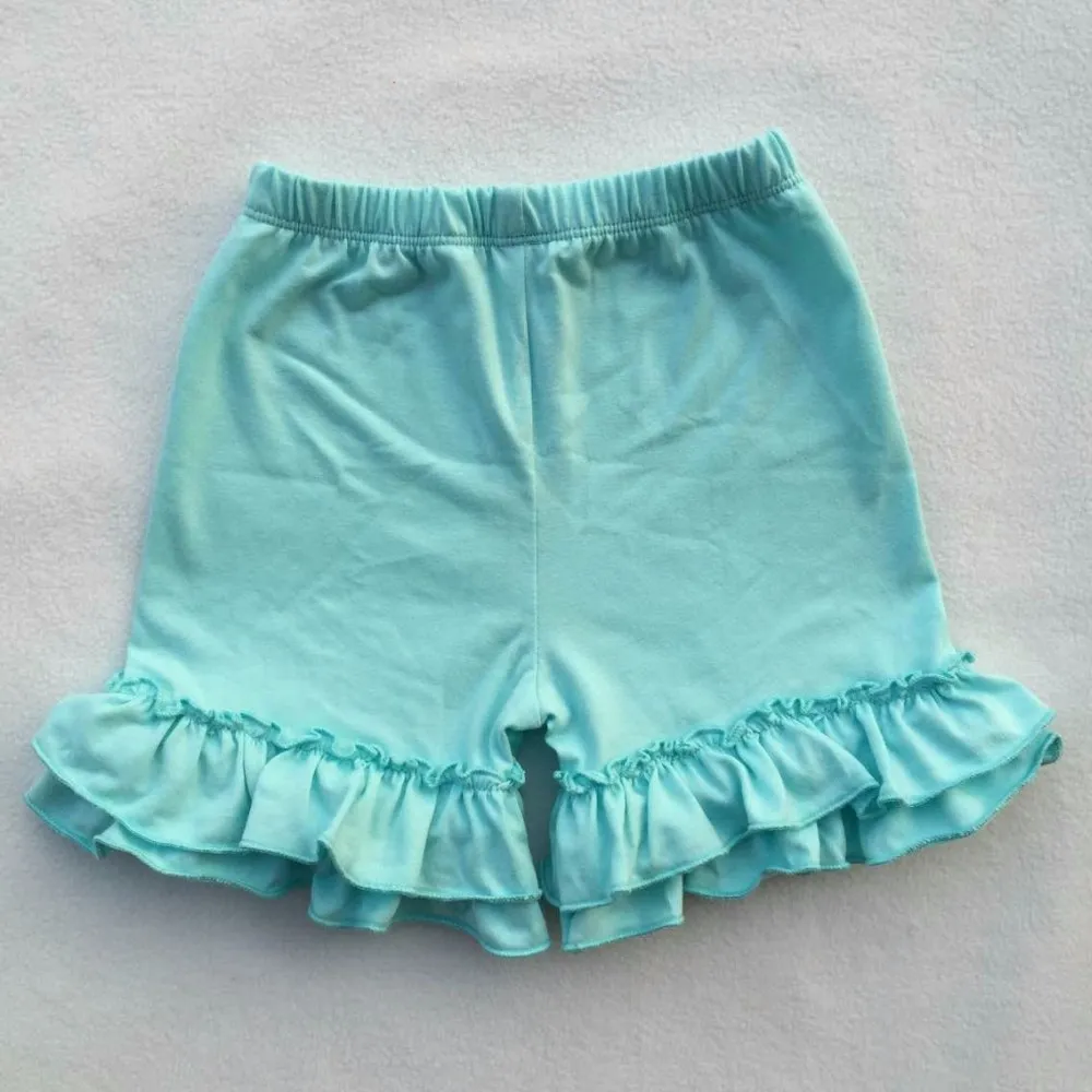 Wholesale Baby Girls Ruffle Cotton Shorts Double Layer Knit Custom ...