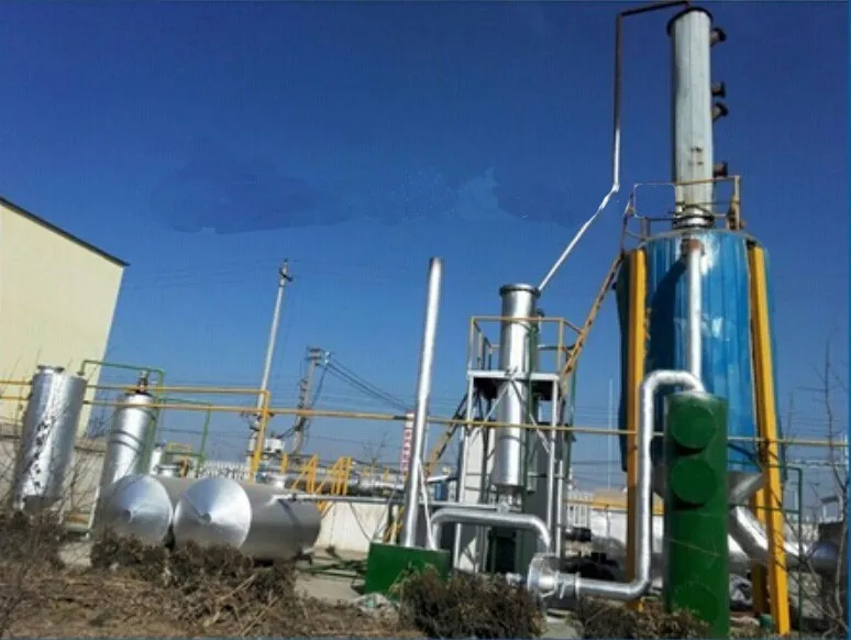 85% high oil output waste oil pyrolysis oil distillation plant