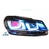 Vland manufacturer for GOLF 6 headlight 2008 2009 2010 2012 2018 for GOLF R20 LED head lamp with Demon eyes wholesale price