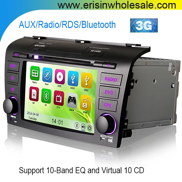 Erisin Es7638m 7 Car Audio System Hd Touch Screen Mtk Dvd 3g Bluetooth Radio For Mazda3 Buy 蓝牙车载收音机马自达3 车载dvd播放器 道奇层云触摸屏收音机product On Alibaba Com