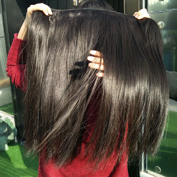 Natural Virgin Straight Black Hair Extension Japan Raw Virgin Japanese