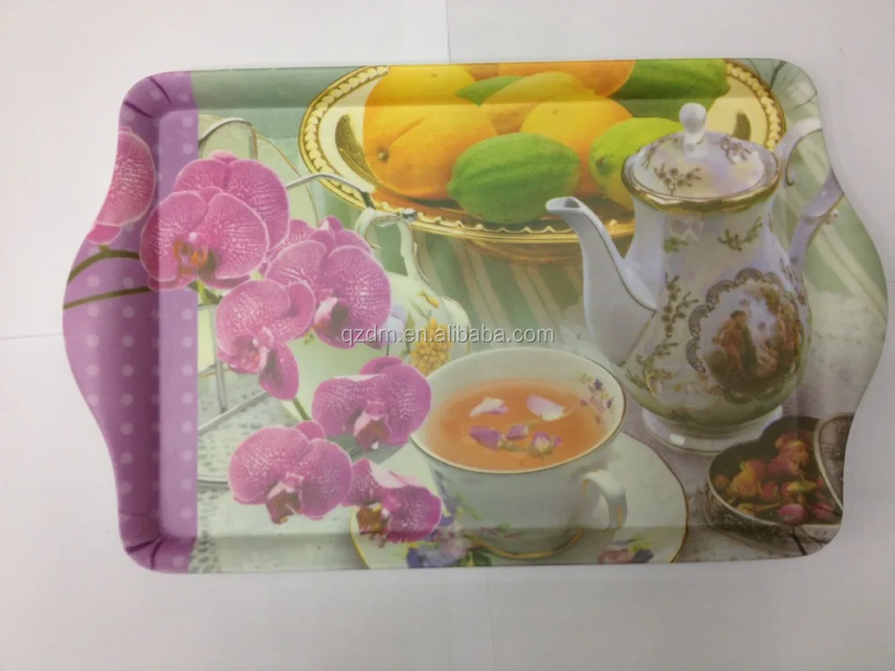 Yogon Melamine Tray set Homware tea tray set with handle