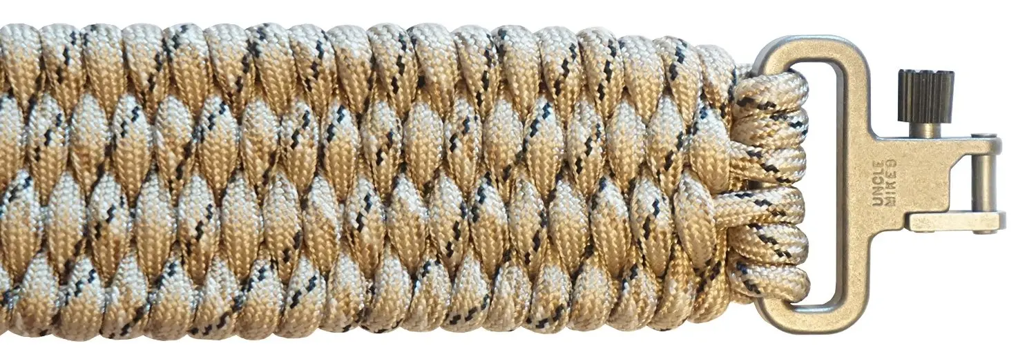 BackBone(TM) Paracord Rifle Sling - Gun Sling / Rifle Sling - Handmade in the USA With Authentic TOUGH-GRID Mil-Spec 750lb Type IV Paracord and Mil-Spec Swivels