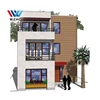 Modern steel frame prefab homes, 3 floor prefabricate villa plan design
