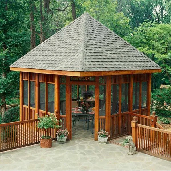 Proveedores Chinos Natural Precio Barato Al Aire Libre Moderno Gazebo