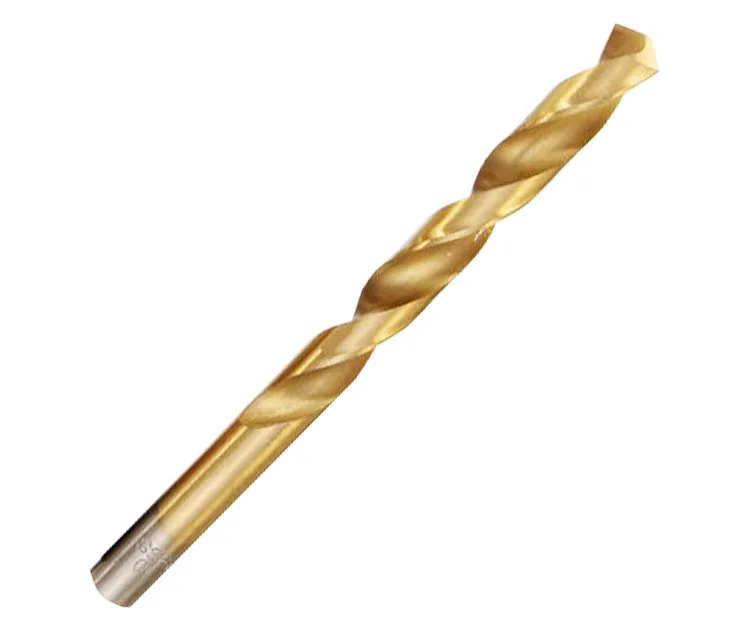 DIN338 Jobber Length  Rolled and Polished Titanium Coated HSS Drill Bit
