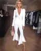 Fashion White Suits&Pants Celebrity Evening Runway Sexy Party Women Suits