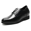 High quality high heel italian mens leather gents designer elevator shoes