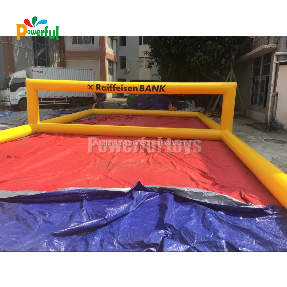 Inflatable Volleyball Court Volleyball Field Team Sports Fun in Water Pool for Beach
