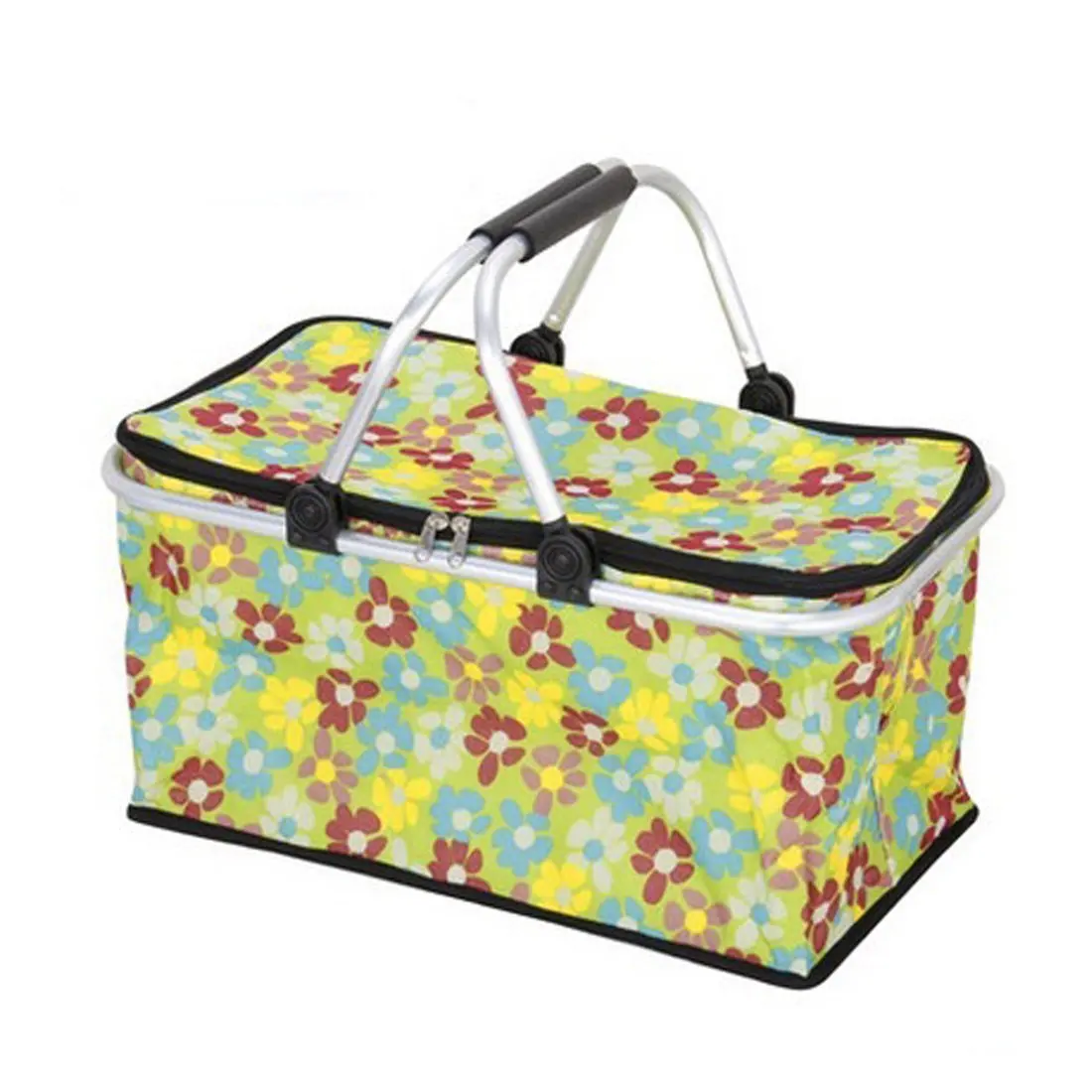 picnic cooler bag with plates