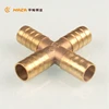 4 way brass cross fitting/ pex pipe fitting for pvc pipe