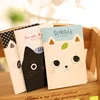 Kawaii Korea Stationery Cartoon Cat Notepad Black And White Kitty Mini Pocket Notebook Daily Memo Dairy School Office Kids Gift