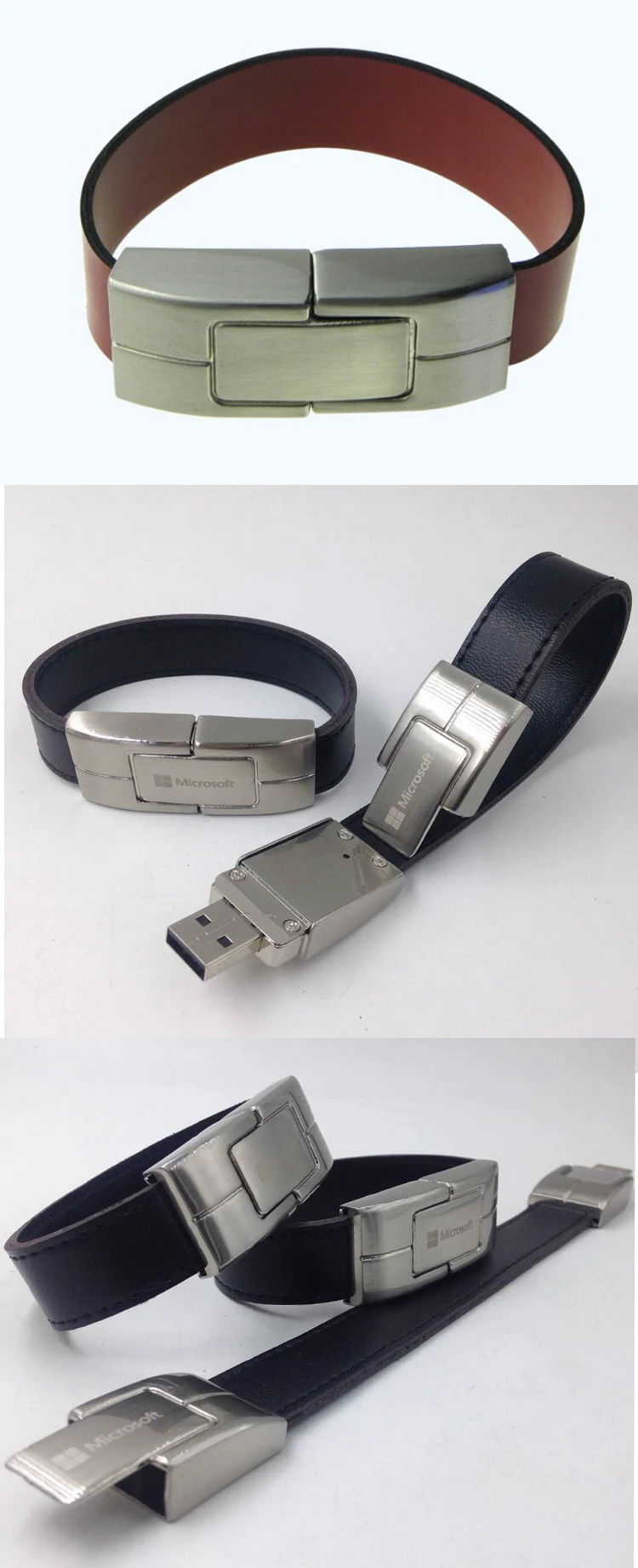 cool business gift leather bracelet usb flash drive 32gb - ANKUX.COM