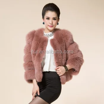 Women Fashion Winter Fox Fur Coats New Jacket Short Style Warm Fur ...