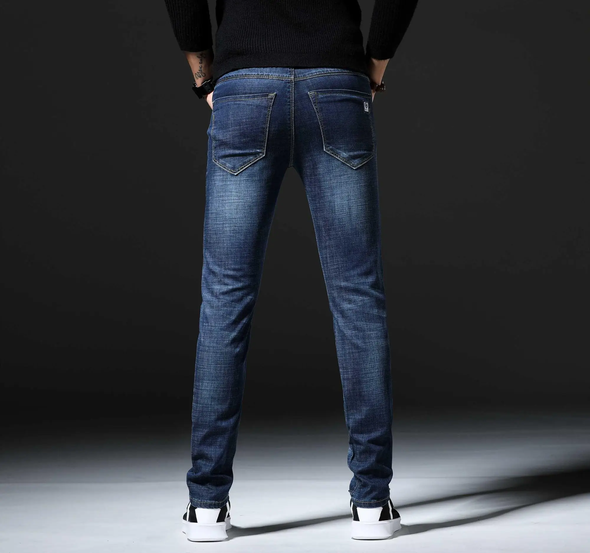 Slimfit Stretch Denim Fabric Blue Men's Jeans Buy Jeans,Men's Jeans
