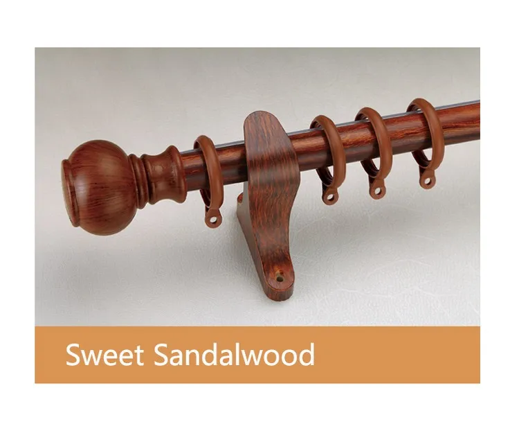 Keewo Home Decoration Curtain Rods With Accessories Plastic Finials