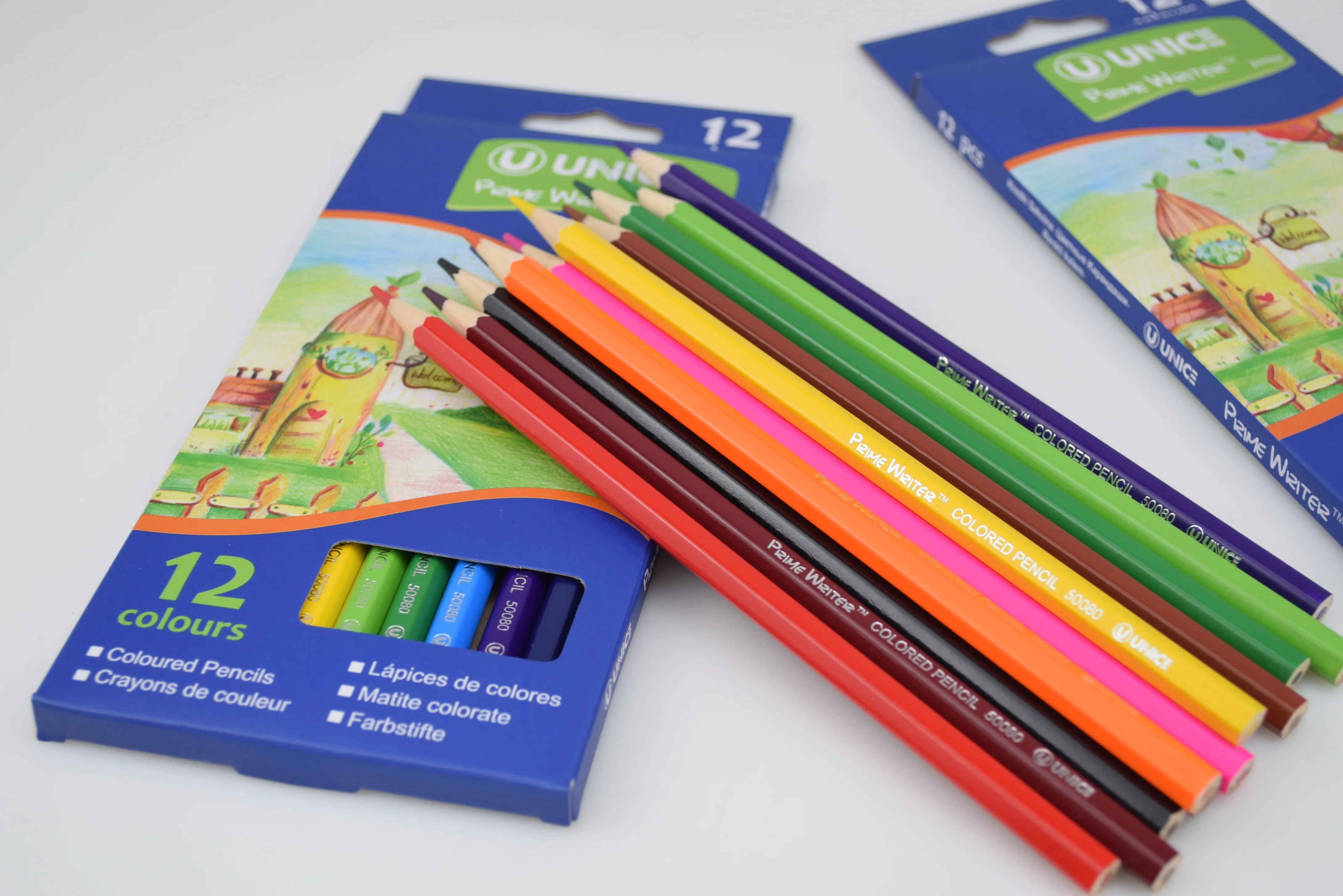 Download Color Pencil Set 7"x12 Color Economy Quality Promotion Professional Hexagonal Coloured Pencil ...