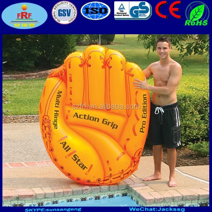 Giant Inflatable Baseball Glove Pool Float Buy Inflatable Baseball