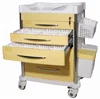 Hot two posts medical cart trolley specification treatment plastic