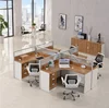 Modern half glass wall aluminium frame T shaped glass partition